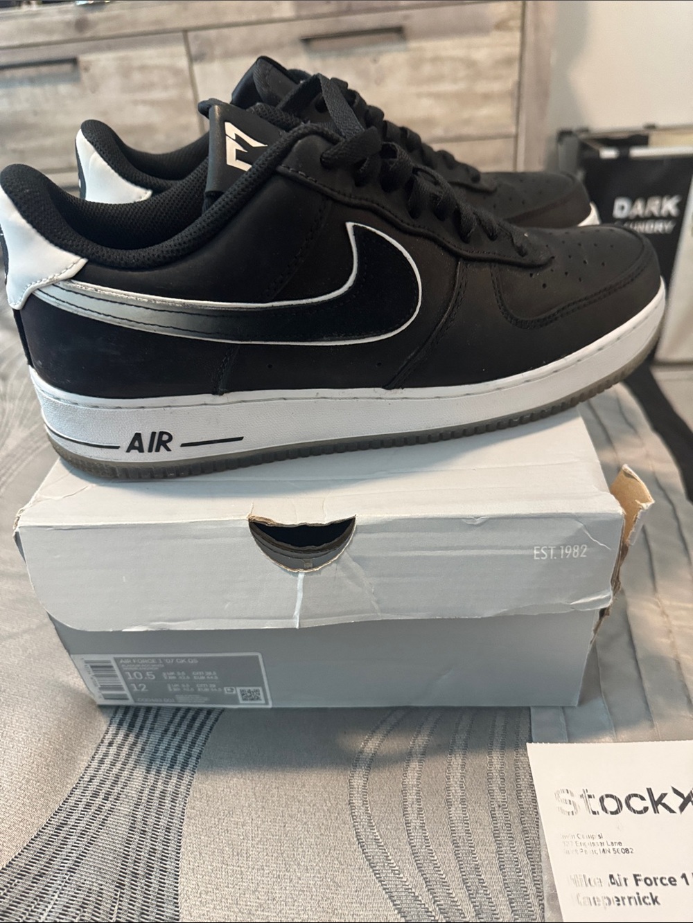 Nike Black & White Low-Top Swoosh Sneakers